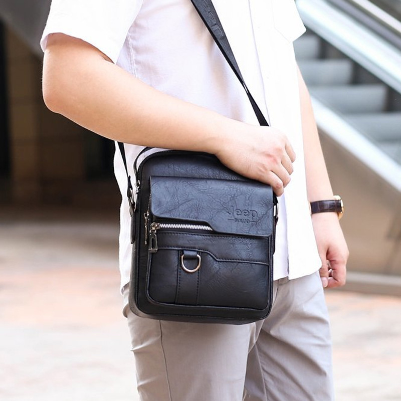 crossbody-bag-black-2 Leather Side Cross Bag - Image 1