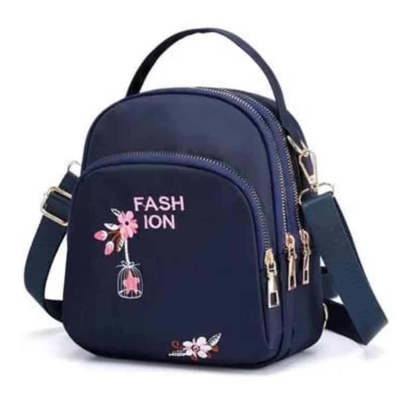 ladies backpack blue-1
