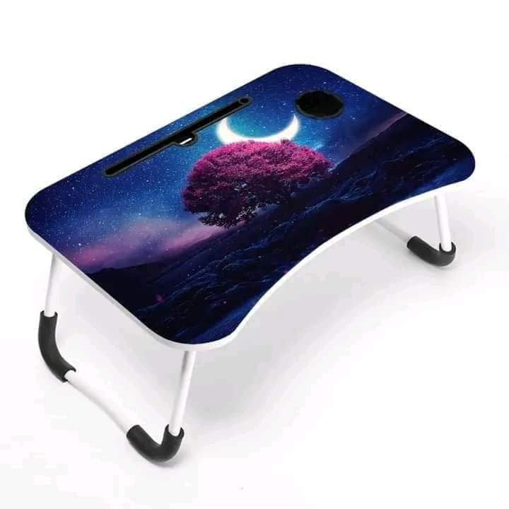 laptop table printed 11 Printed Color Portable and Foldable Laptop Table - Image 1